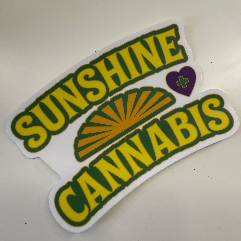 Sunshine Cannabis Sticker large